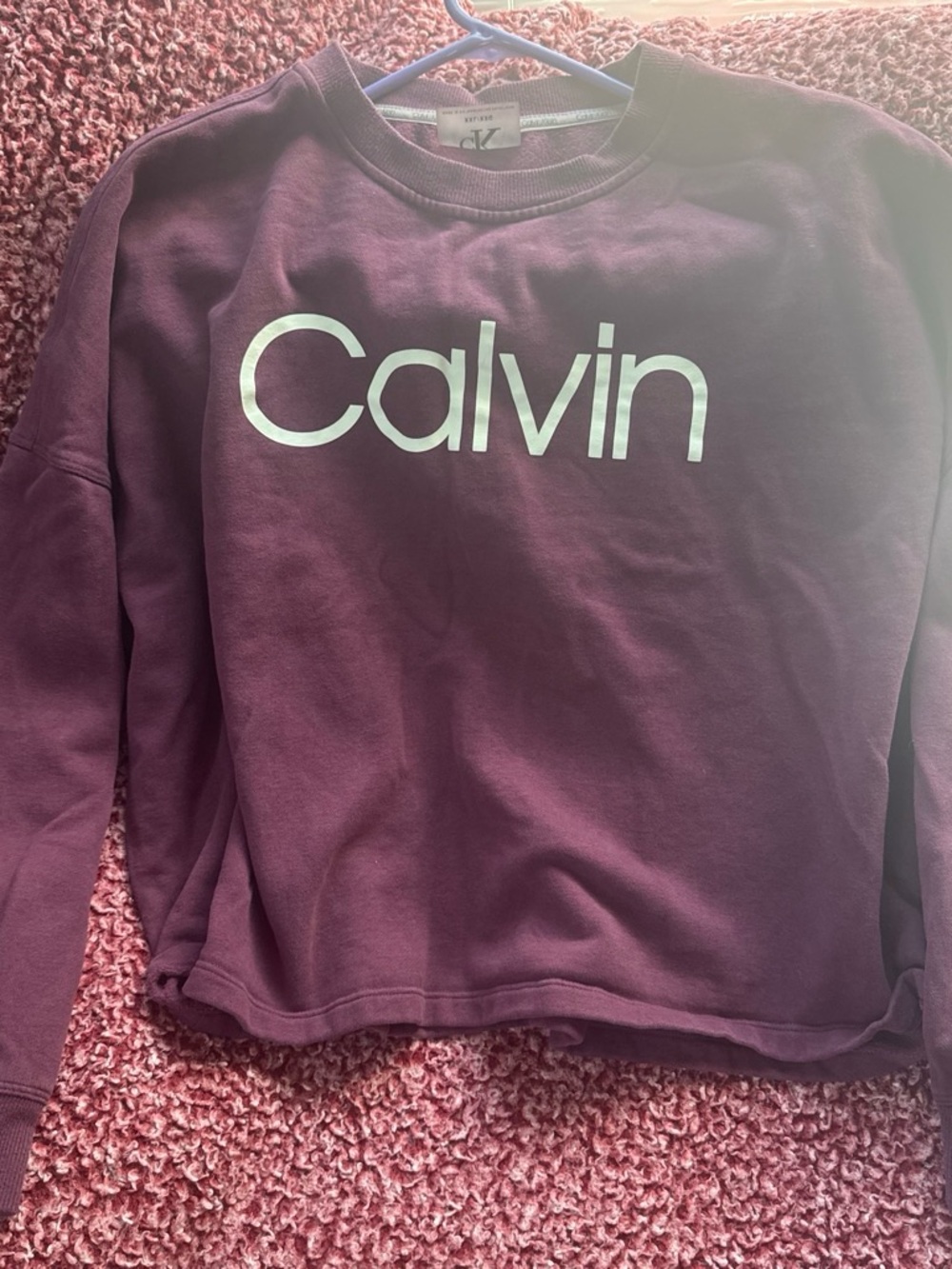 Calvin Klein Maroon Crewneck Sweatshirt